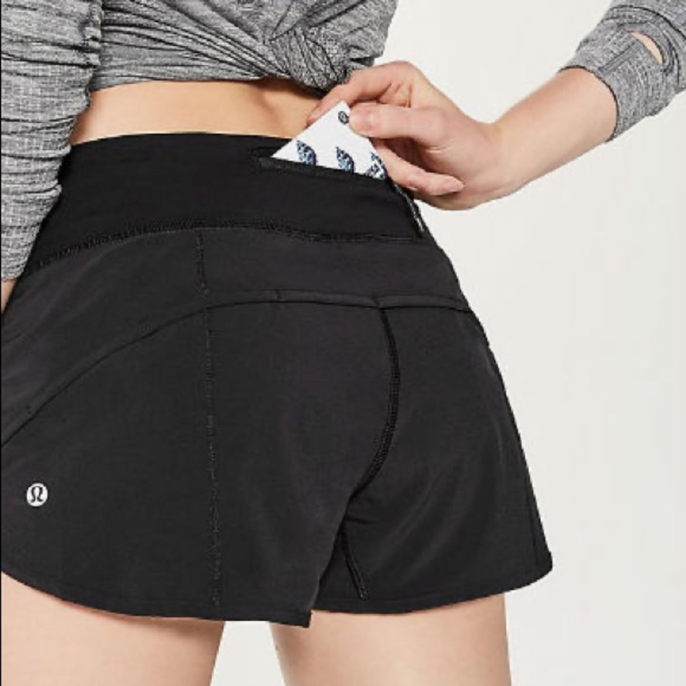 Black Lululemon Speed Short
